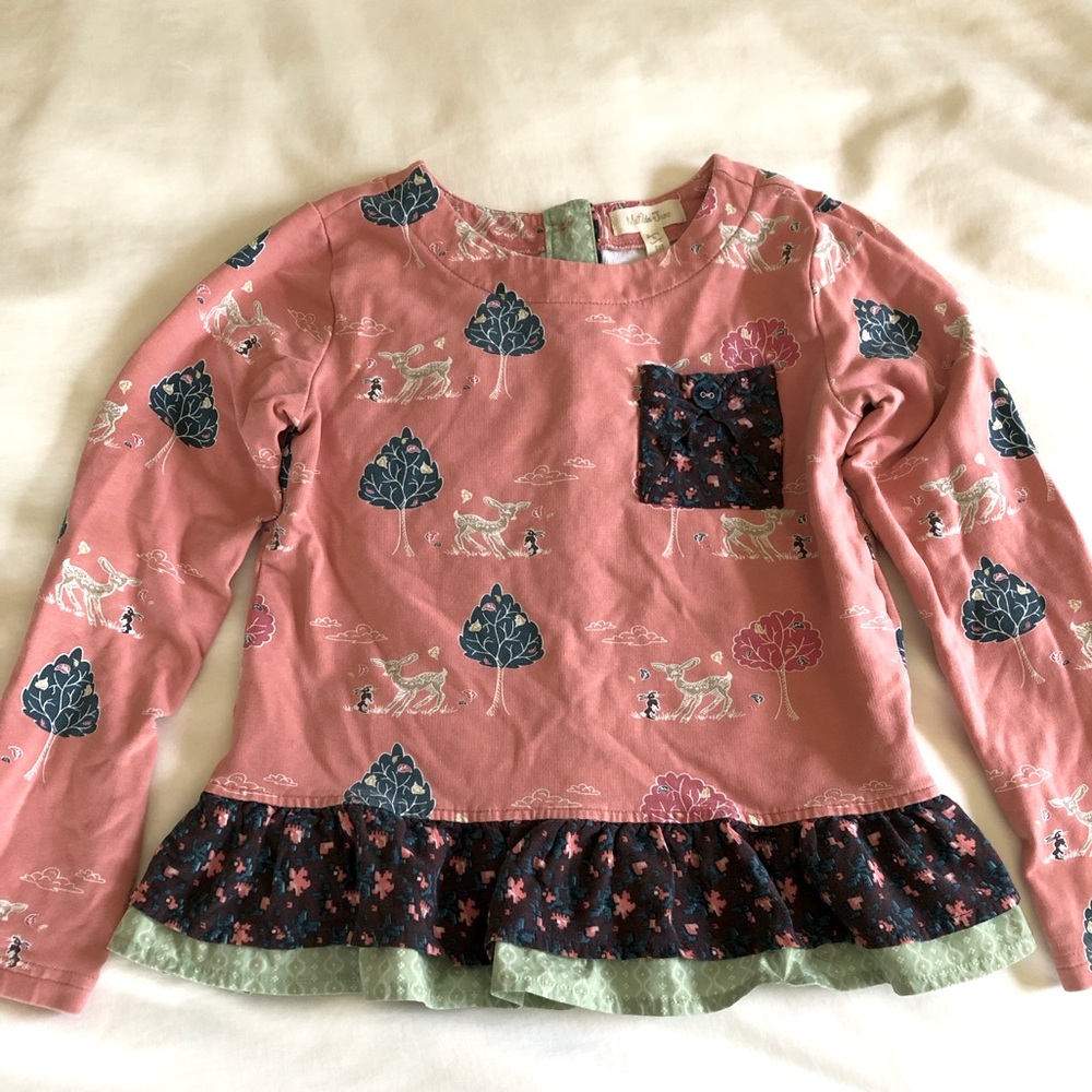 Matilda Jane Deer Bunny Nature Print Top